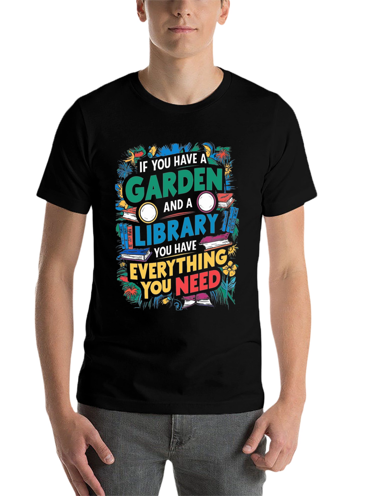Garden and Library T-Shirt