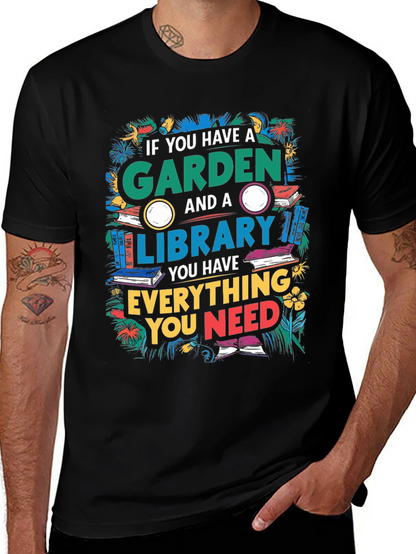 Garden and Library T-Shirt