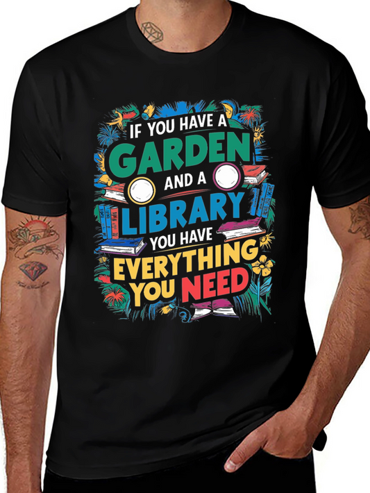 Garden and Library T-Shirt