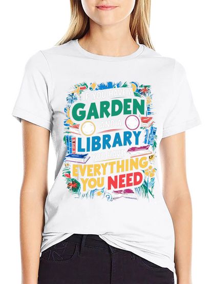 Garden and Library T-Shirt