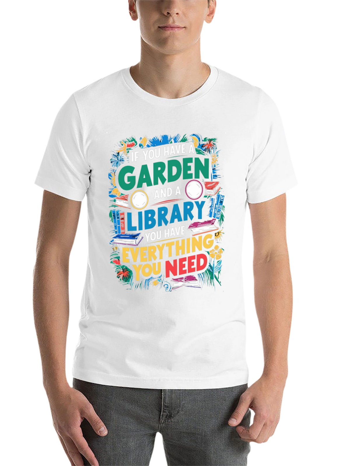 Garden and Library T-Shirt