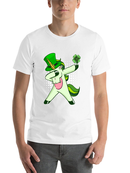 St. Patricks Day Unicorn Dabbing T-Shirt