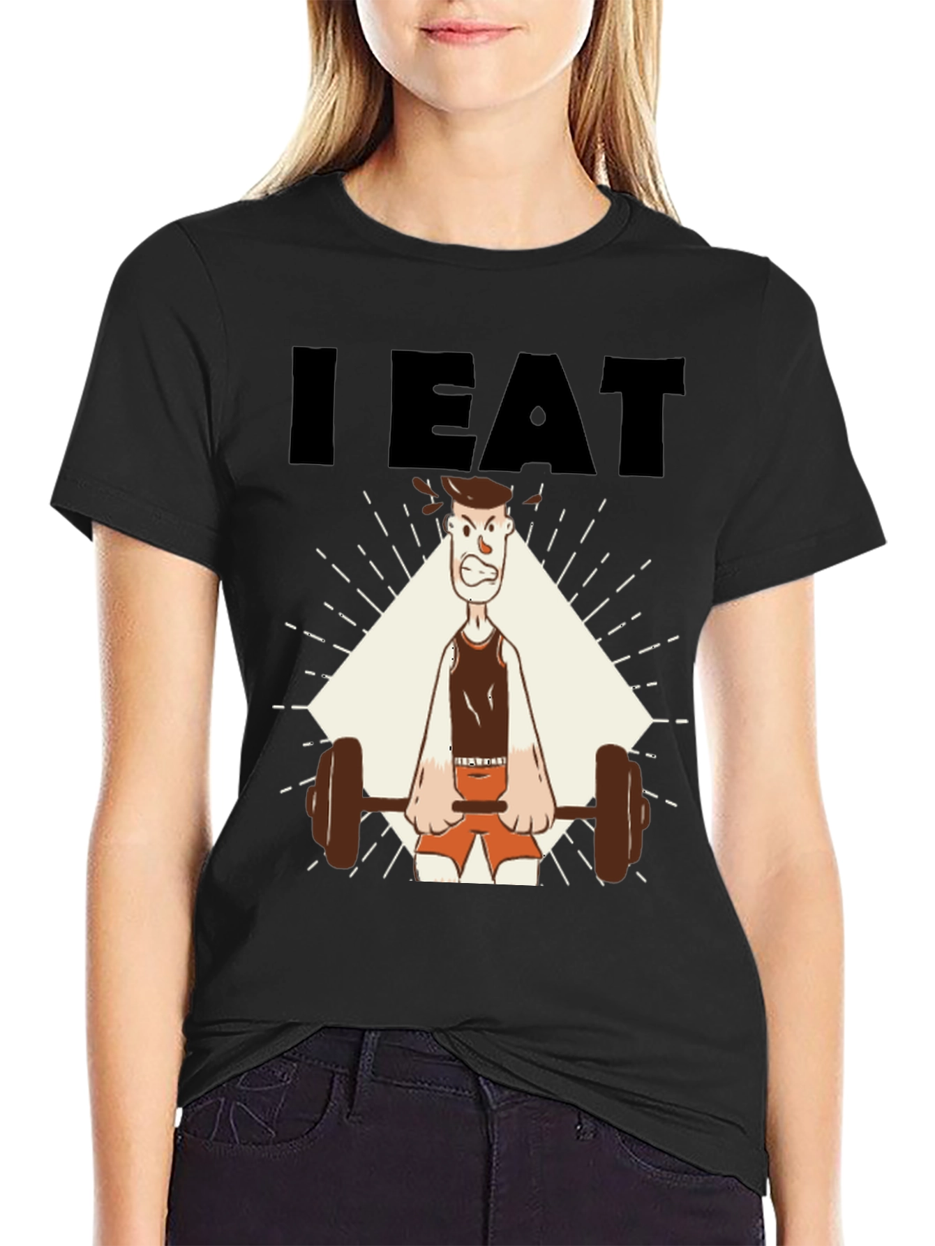 I Eat Lift T-Shirt - Funny Gym Workout Tee