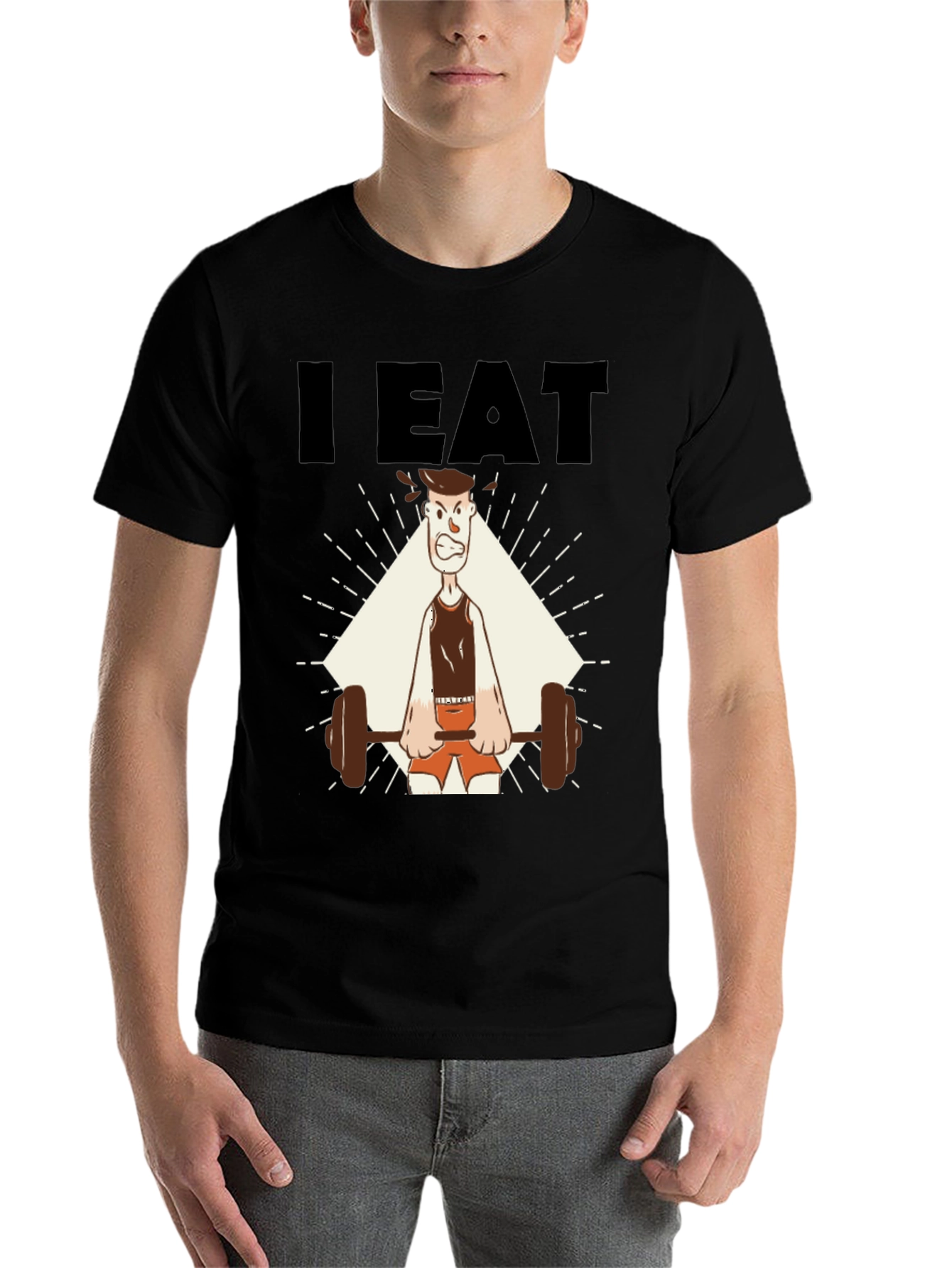 I Eat Lift T-Shirt - Funny Gym Workout Tee