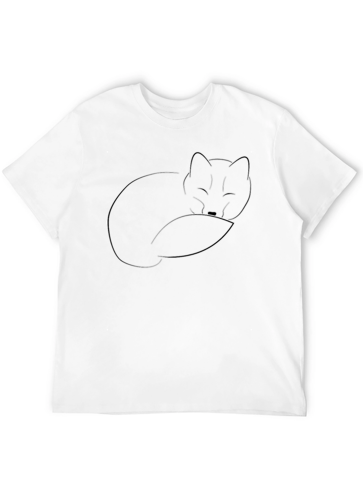 Sleeping Fox Graphic Tee - Black