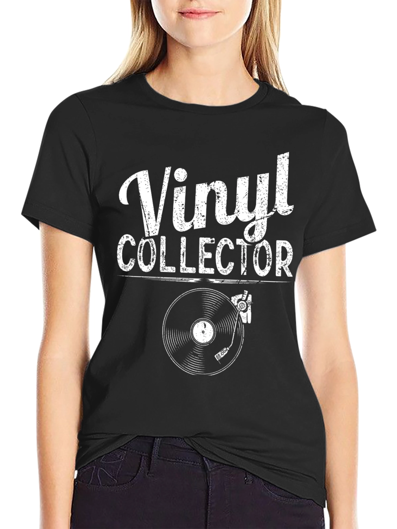 Vinyl Collector T-Shirt - Retro Music Lover Tee