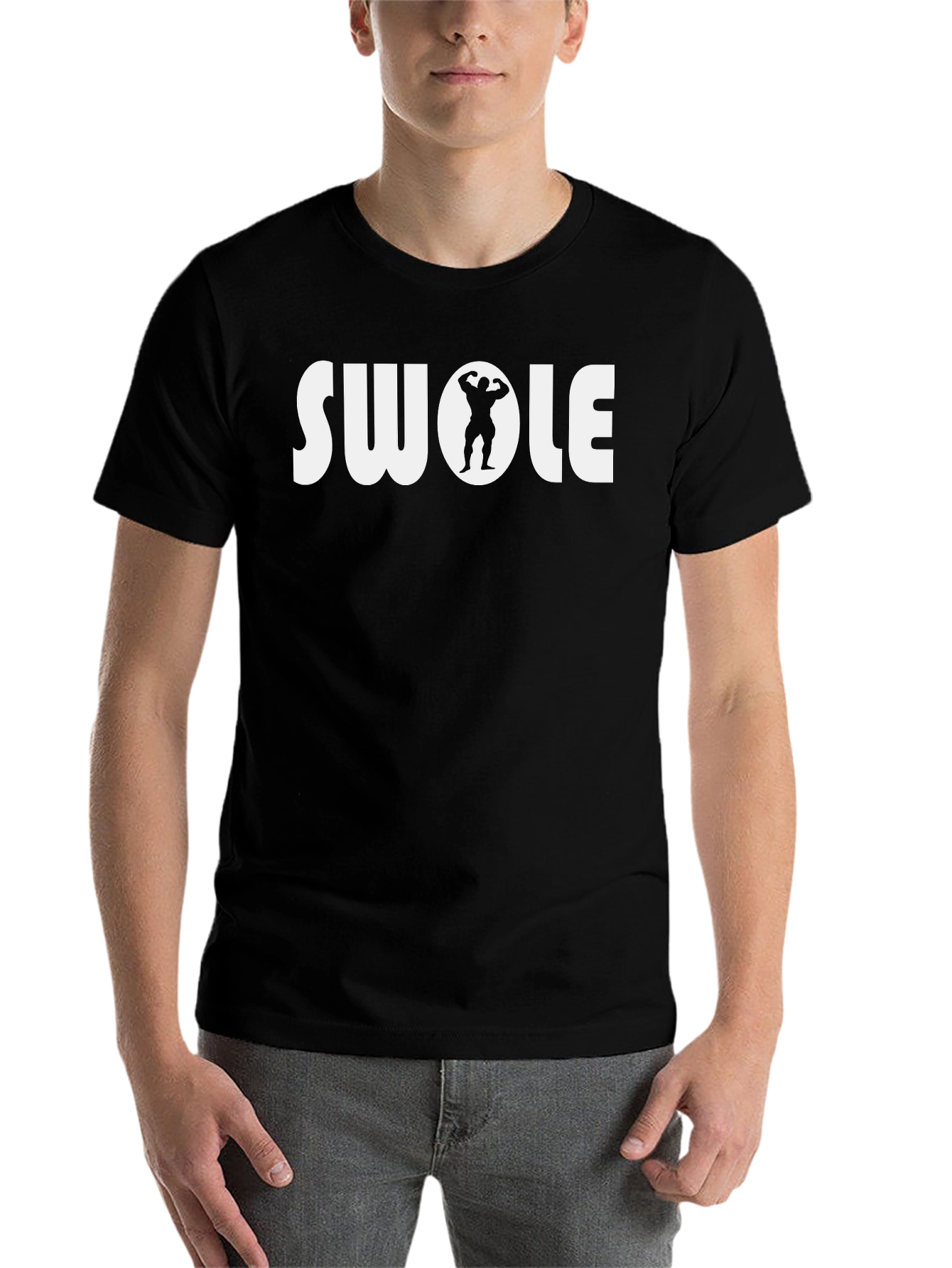 Swole Gym T-Shirt - Black Workout Tee