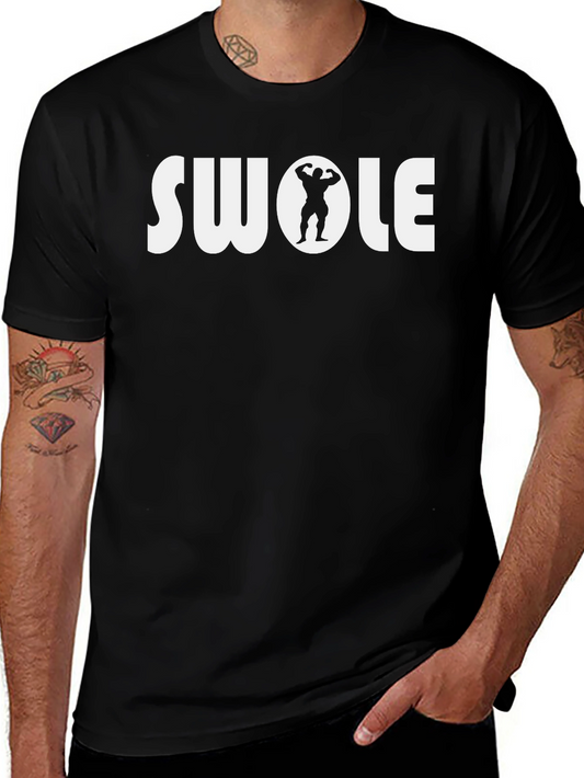 Swole Gym T-Shirt - Black Workout Tee