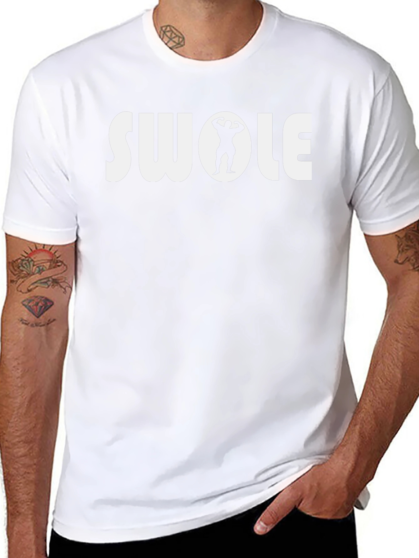 Swole Gym T-Shirt - Black Workout Tee