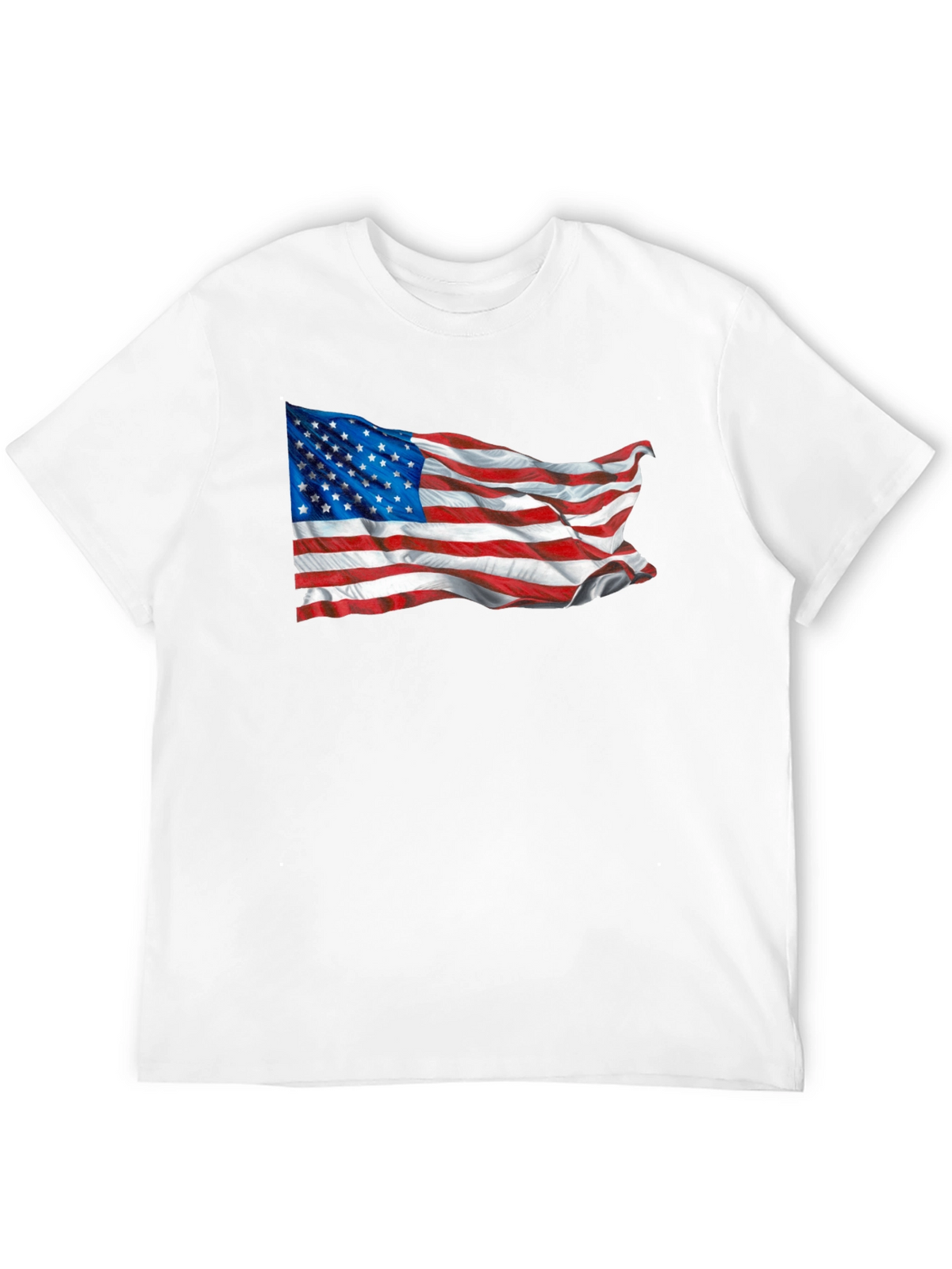 American Flag Graphic Tee - Black