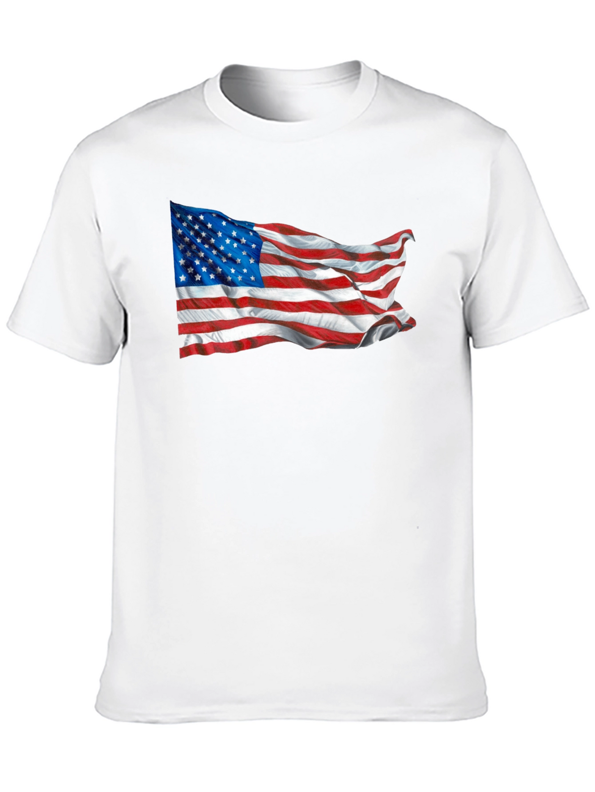American Flag Graphic Tee - Black