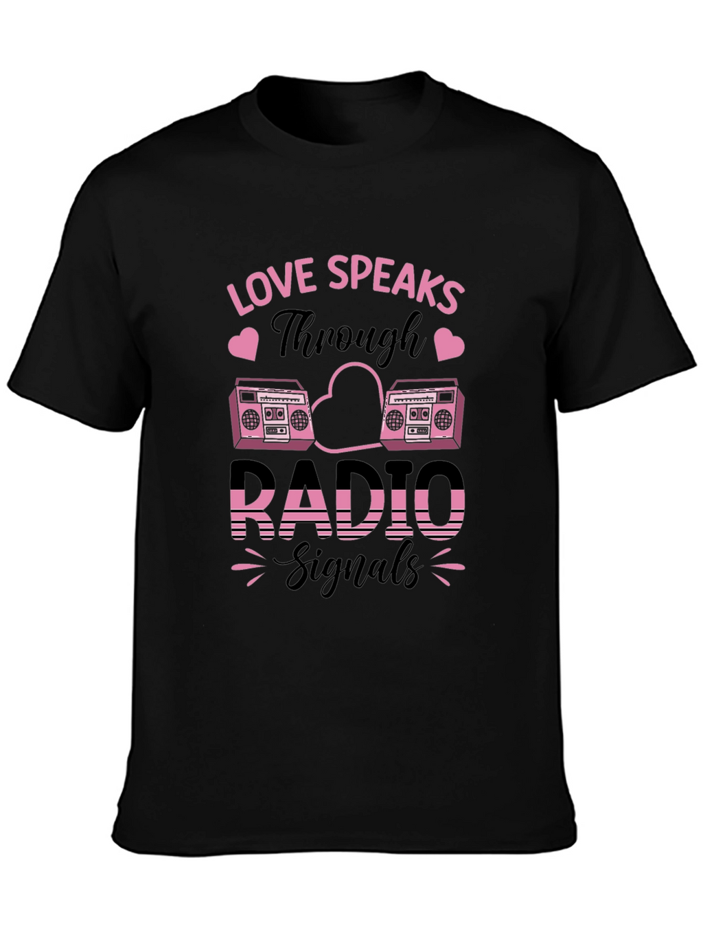 Love Speaks Through Radio Signals Graphic Tee
