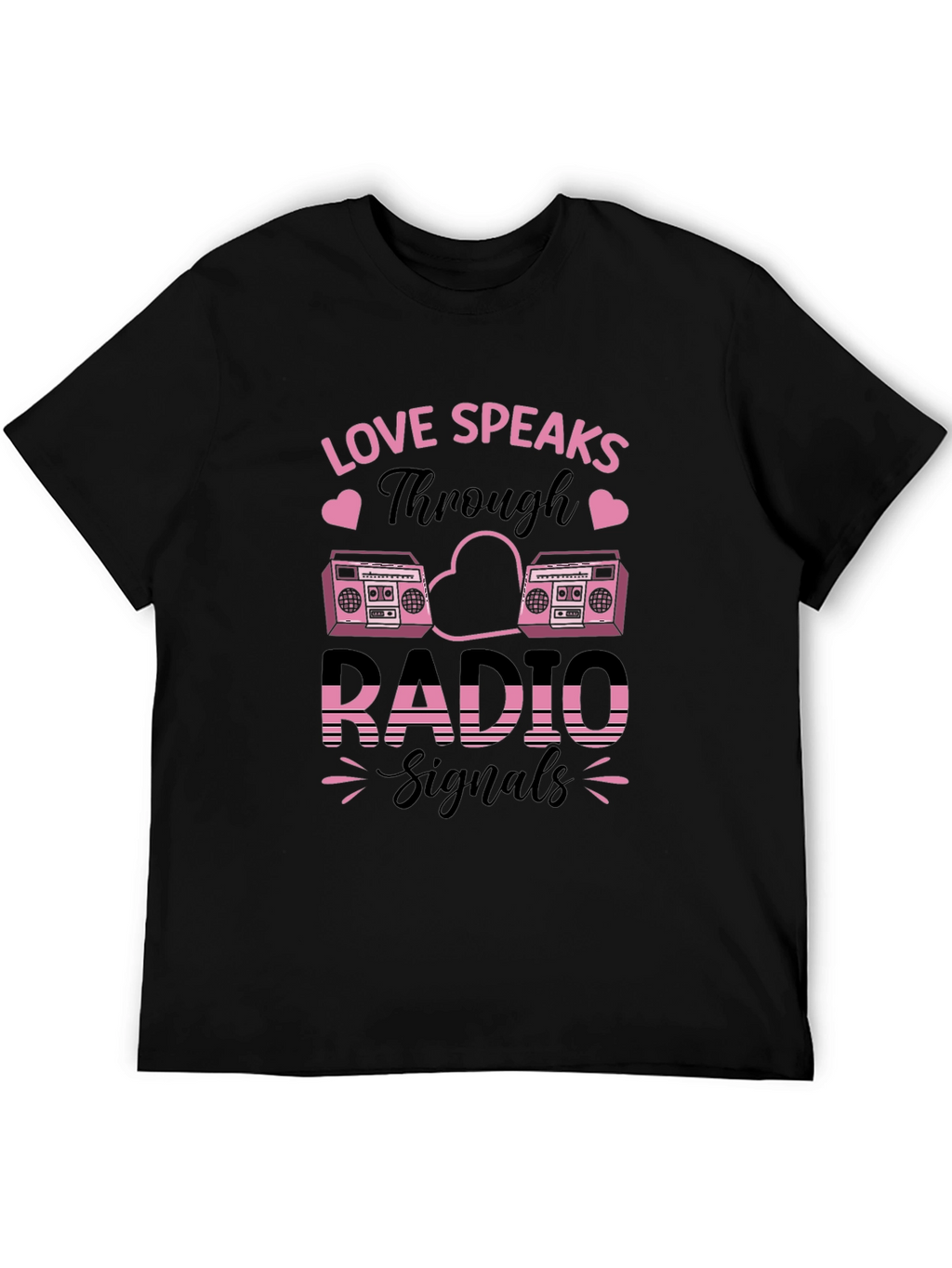 Love Speaks Through Radio Signals Graphic Tee