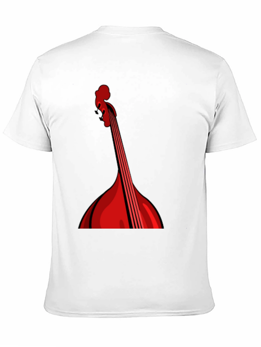Red String Instrument Graphic Black Tee