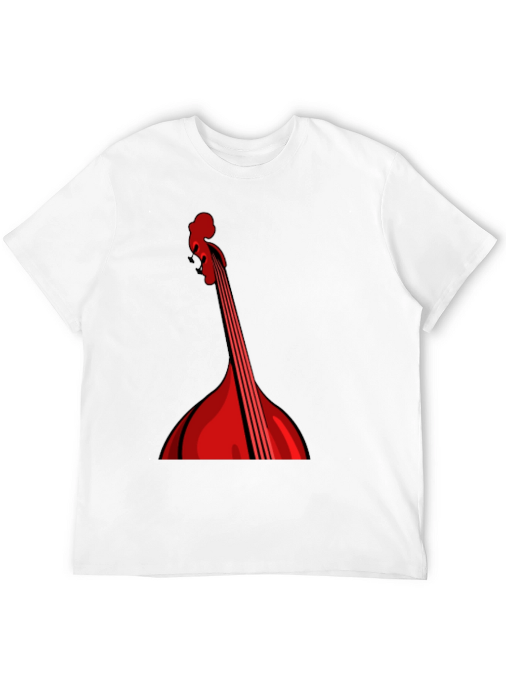 Red String Instrument Graphic Black Tee