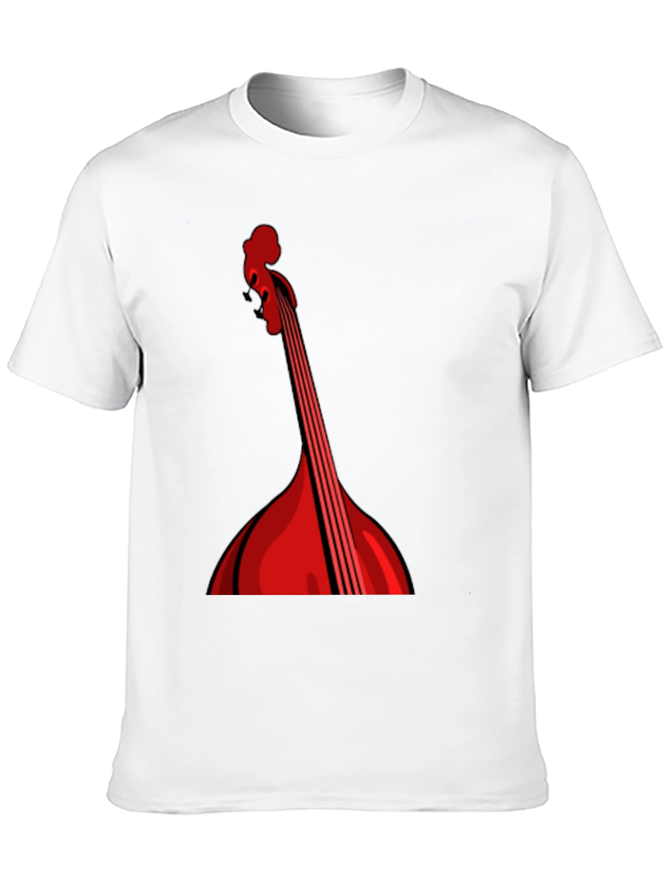 Red String Instrument Graphic Black Tee
