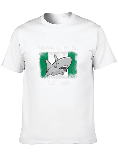 Nigeria Born Shark Bite Me! T-Shirt
