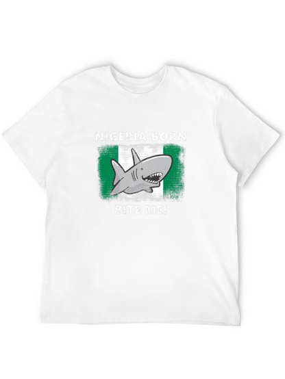 Nigeria Born Shark Bite Me! T-Shirt