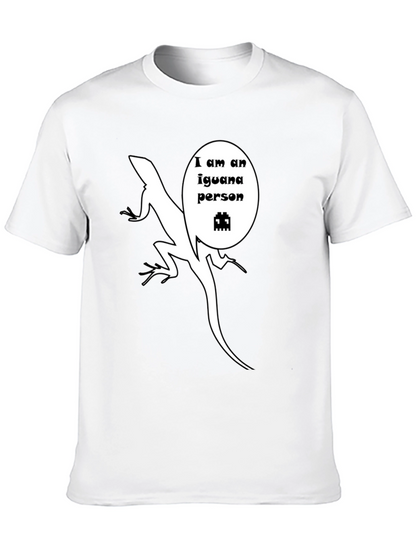 Iguana Person T-Shirt - Funny Reptile Graphic Tee