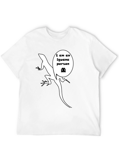 Iguana Person T-Shirt - Funny Reptile Graphic Tee
