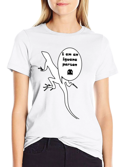 Iguana Person T-Shirt - Funny Reptile Graphic Tee