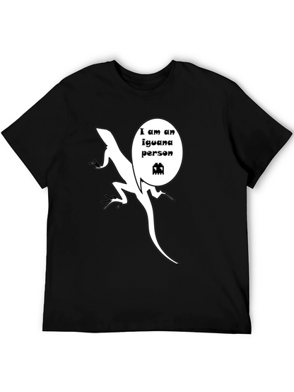 Iguana Person T-Shirt - Funny Reptile Graphic Tee