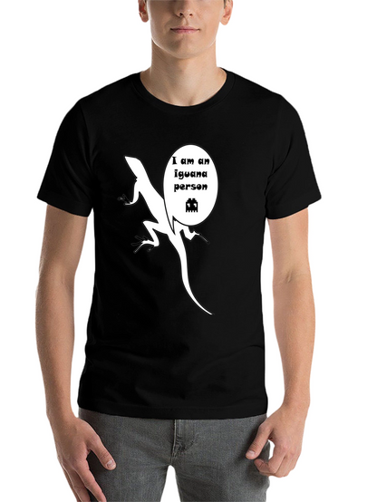 Iguana Person T-Shirt - Funny Reptile Graphic Tee