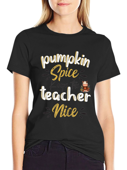 Pumpkin Spice Teacher T-Shirt