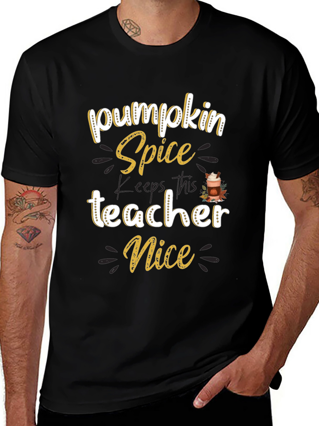 Pumpkin Spice Teacher T-Shirt