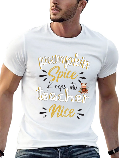 Pumpkin Spice Teacher T-Shirt