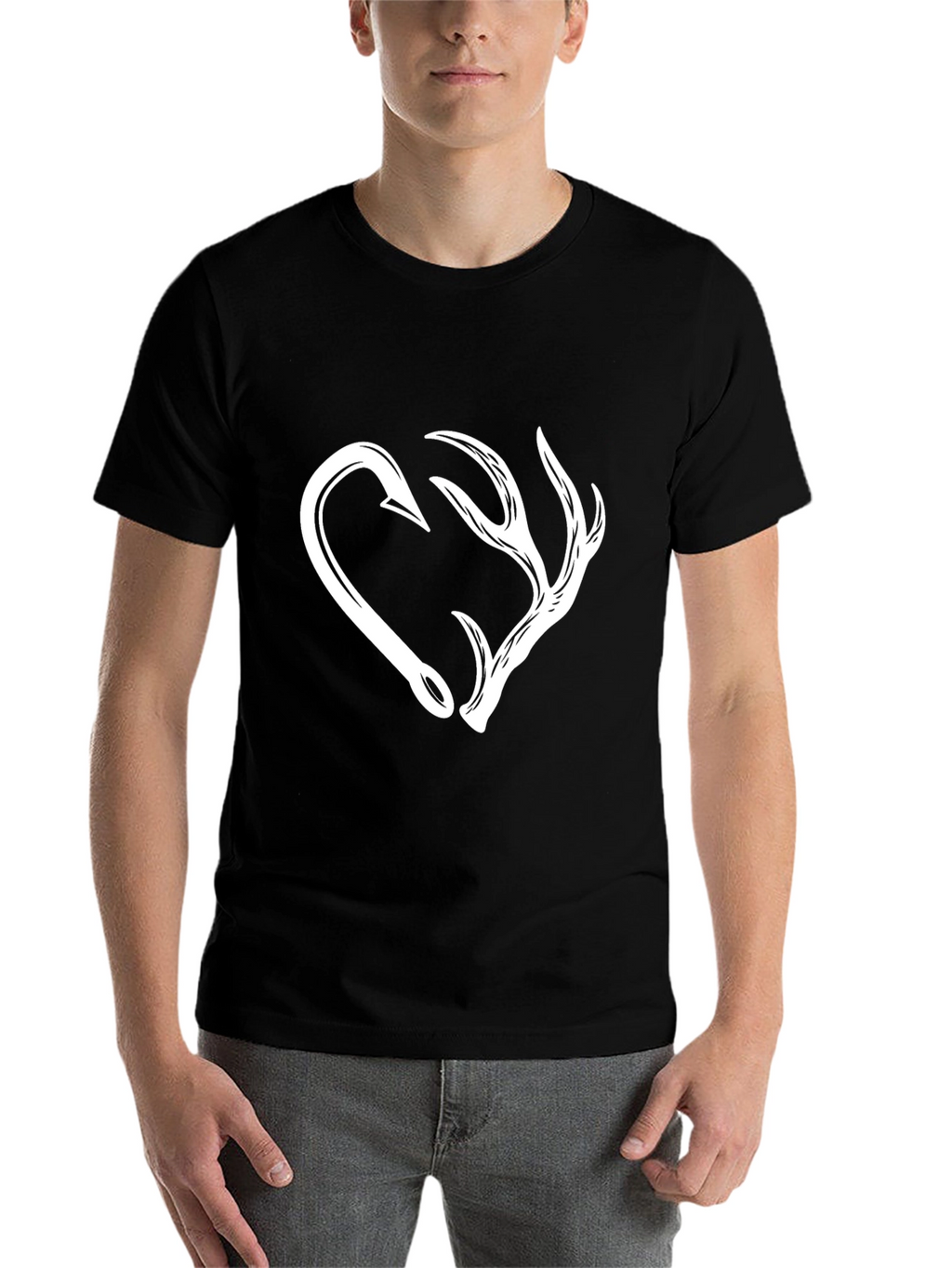 Hooked on the Hunt T-Shirt - Black