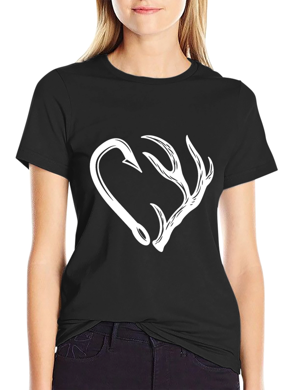 Hooked on the Hunt T-Shirt - Black