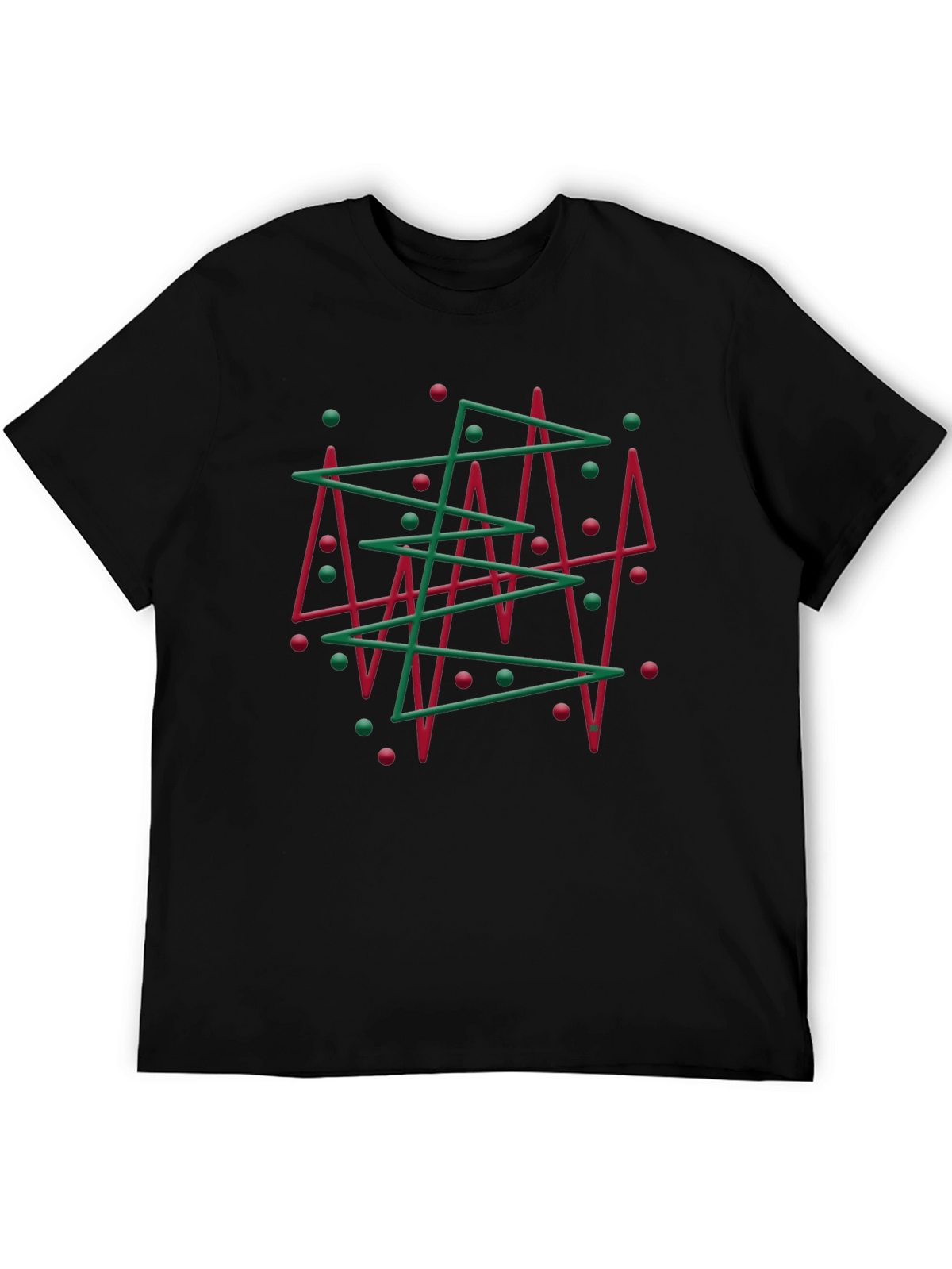 Abstract Christmas Tree Graphic Tee