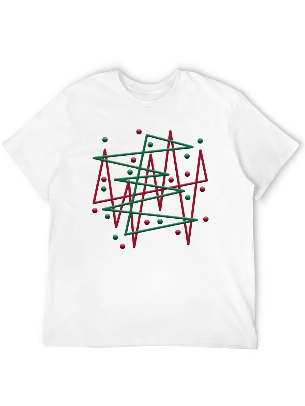 Abstract Christmas Tree Graphic Tee