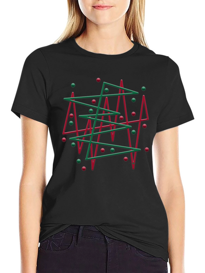Abstract Christmas Tree Graphic Tee