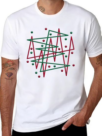 Abstract Christmas Tree Graphic Tee