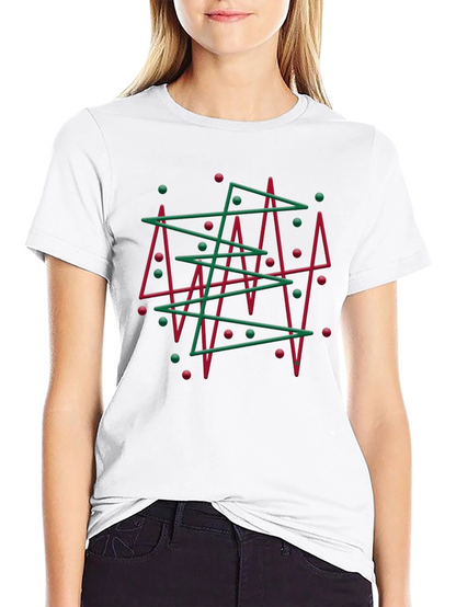 Abstract Christmas Tree Graphic Tee