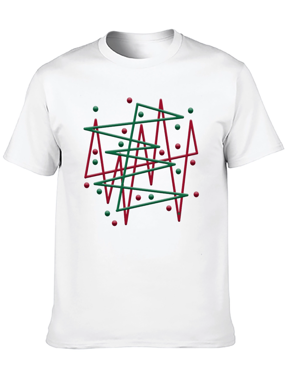 Abstract Christmas Tree Graphic Tee