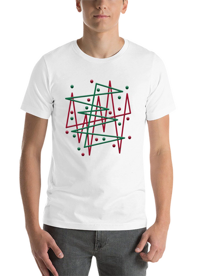 Abstract Christmas Tree Graphic Tee