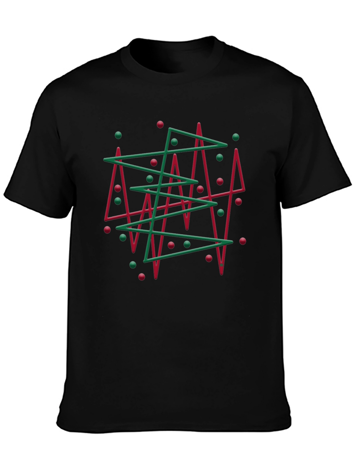 Abstract Christmas Tree Graphic Tee