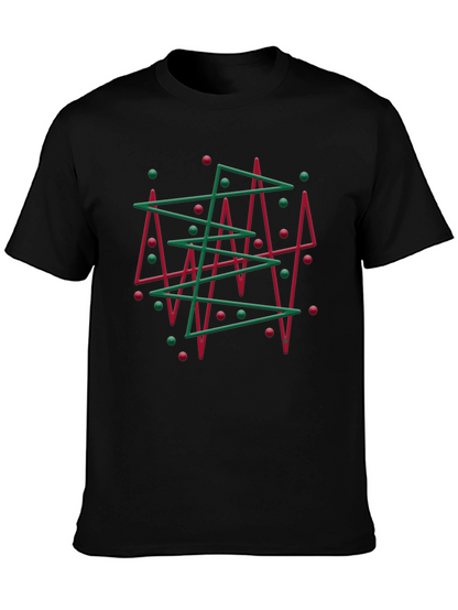 Abstract Christmas Tree Graphic Tee