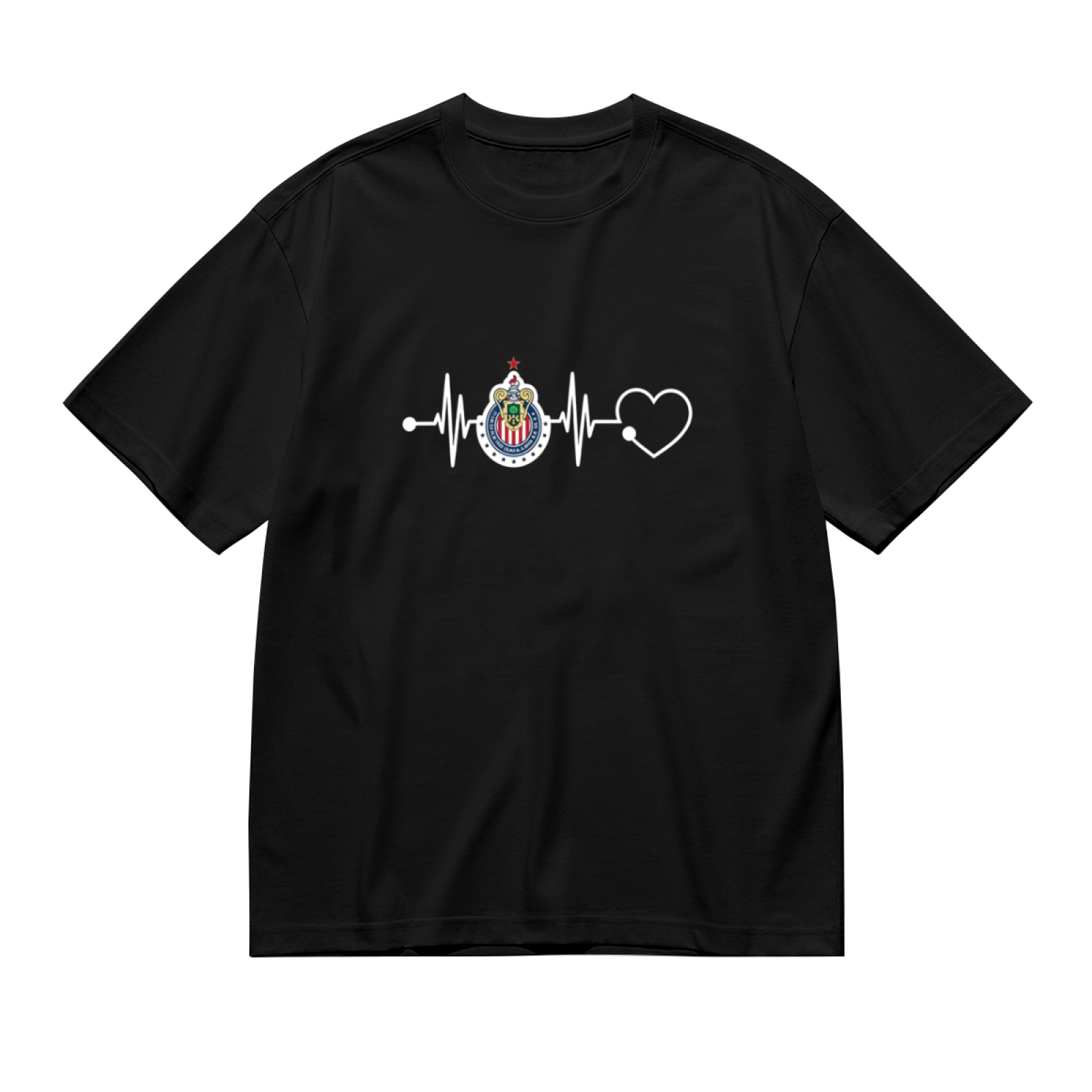 Chivas De Guadalajara Heartbeat Fan Tee