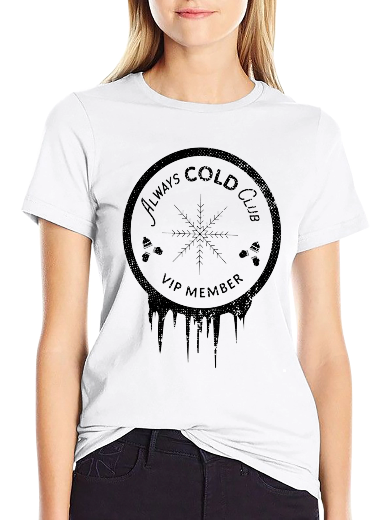 Always Cold Club VIP Black T-Shirt