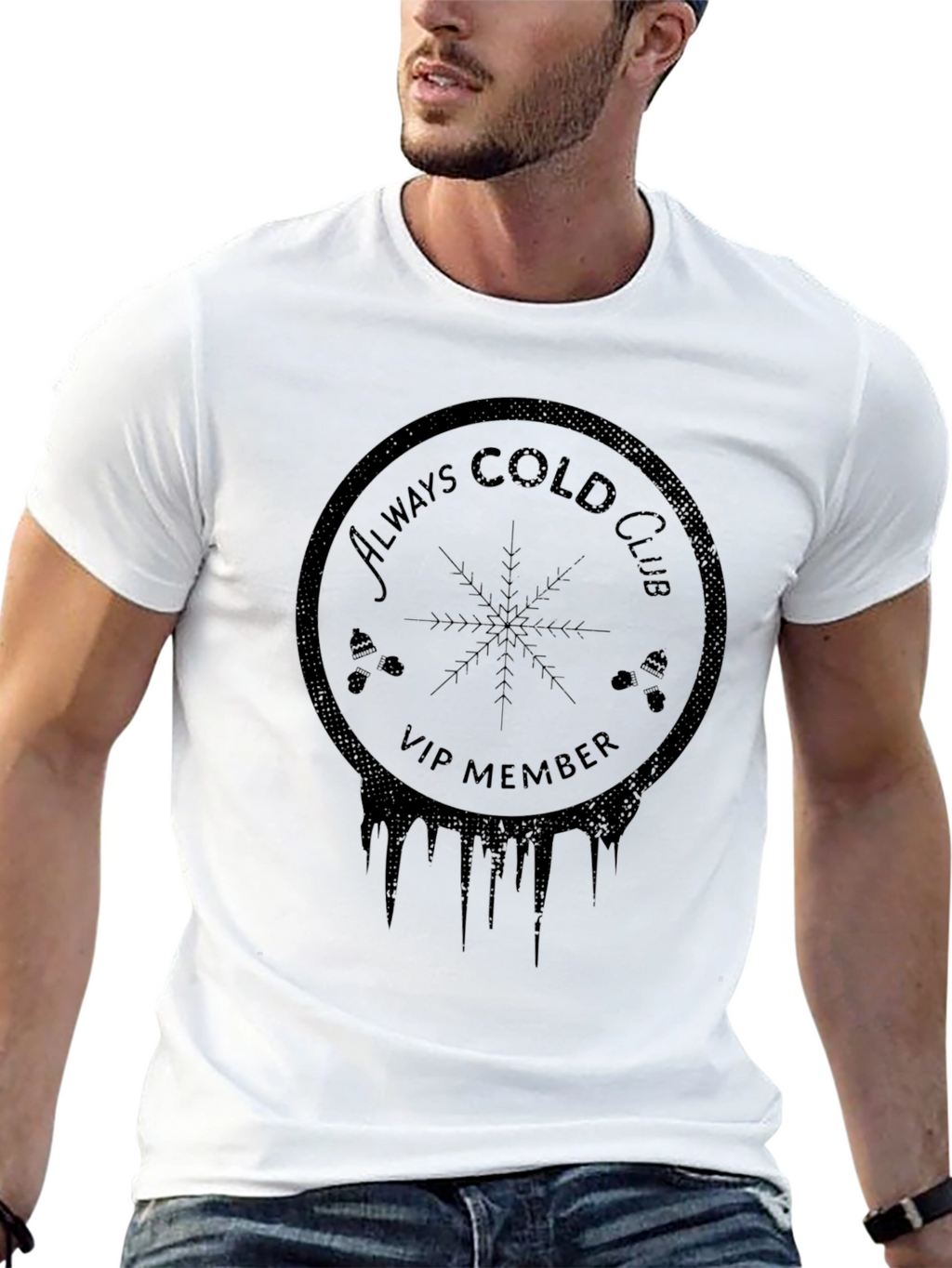 Always Cold Club VIP Black T-Shirt