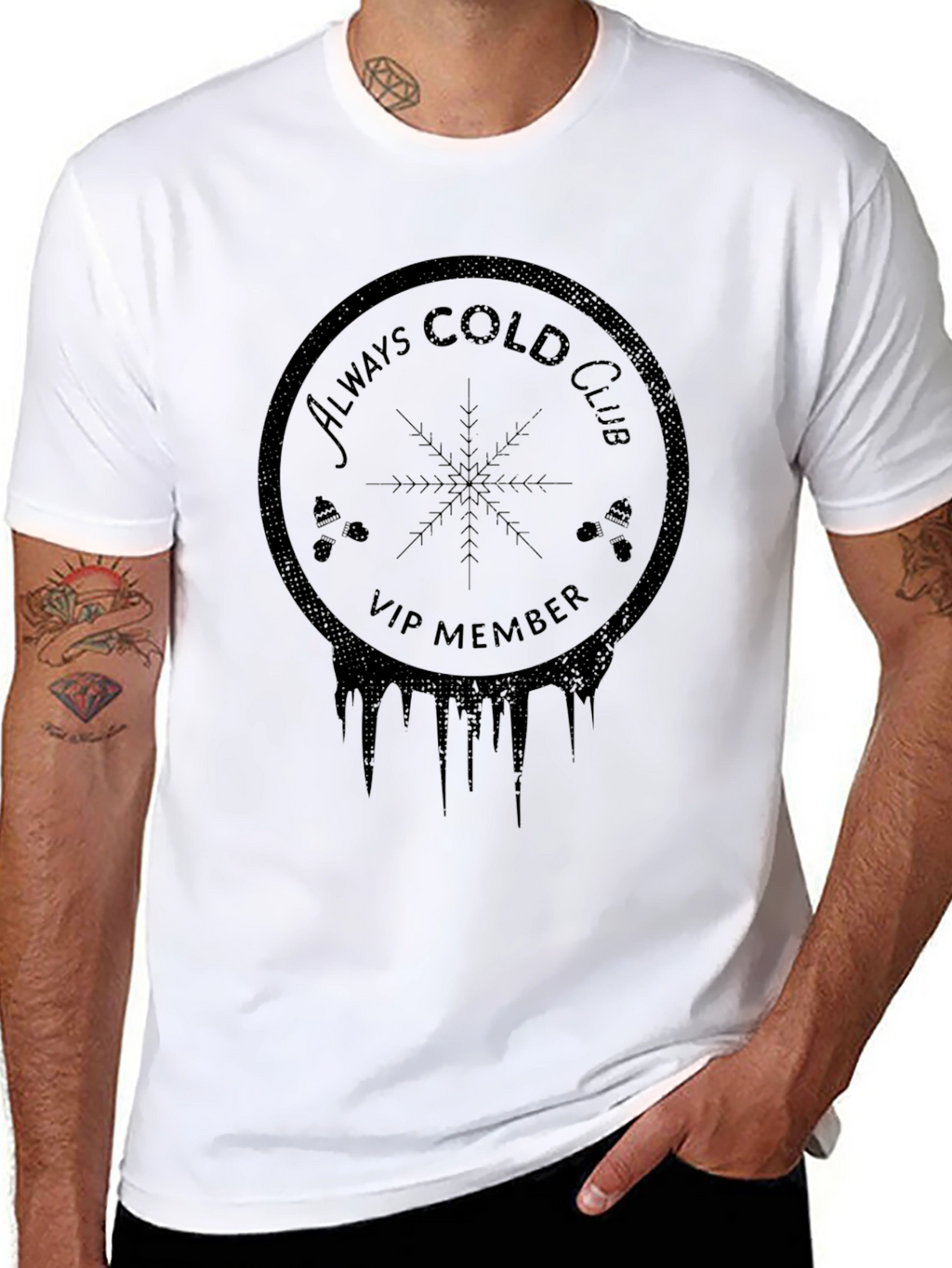 Always Cold Club VIP Black T-Shirt