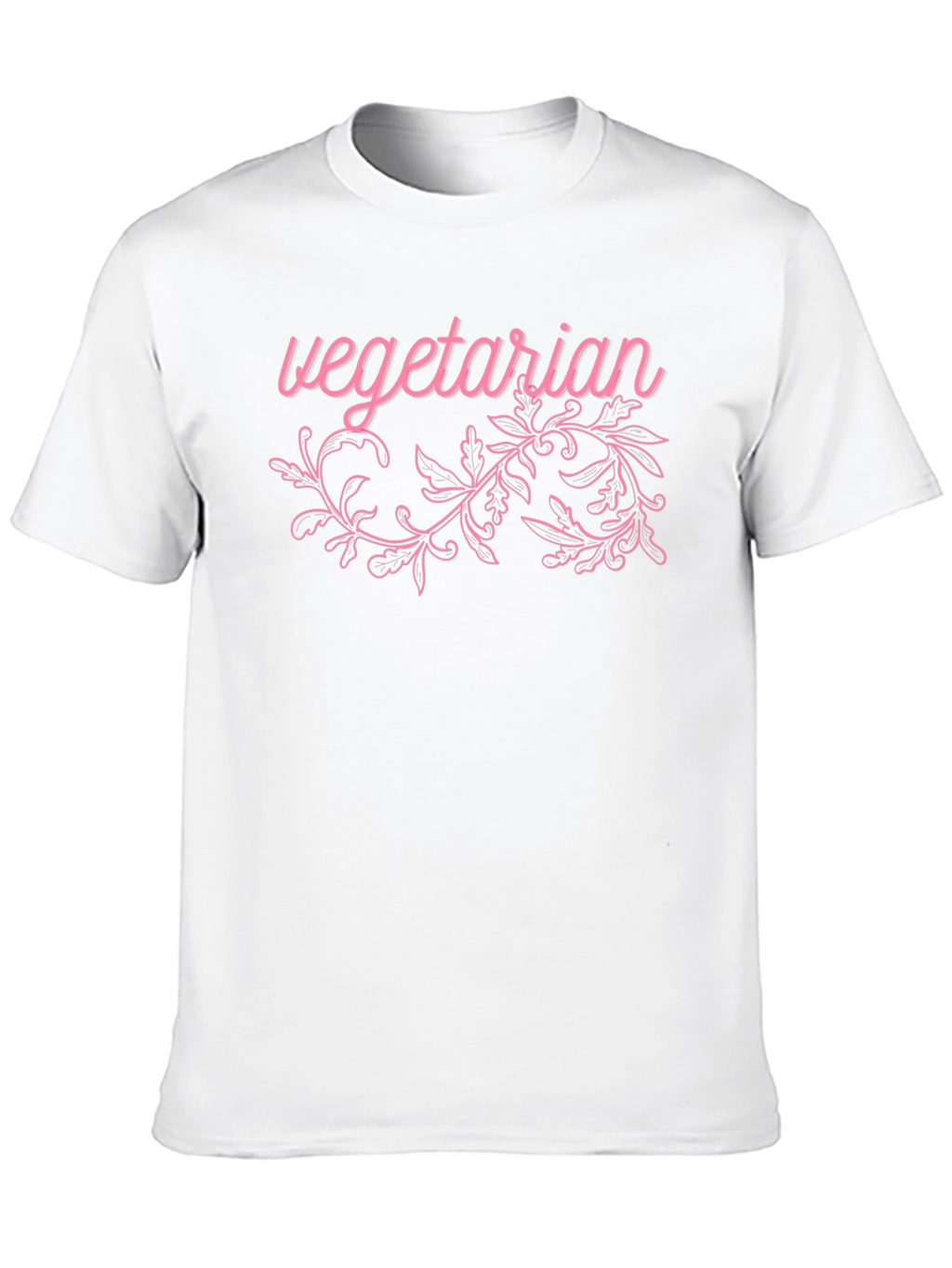 Vegetarian Graphic Print Black T-Shirt