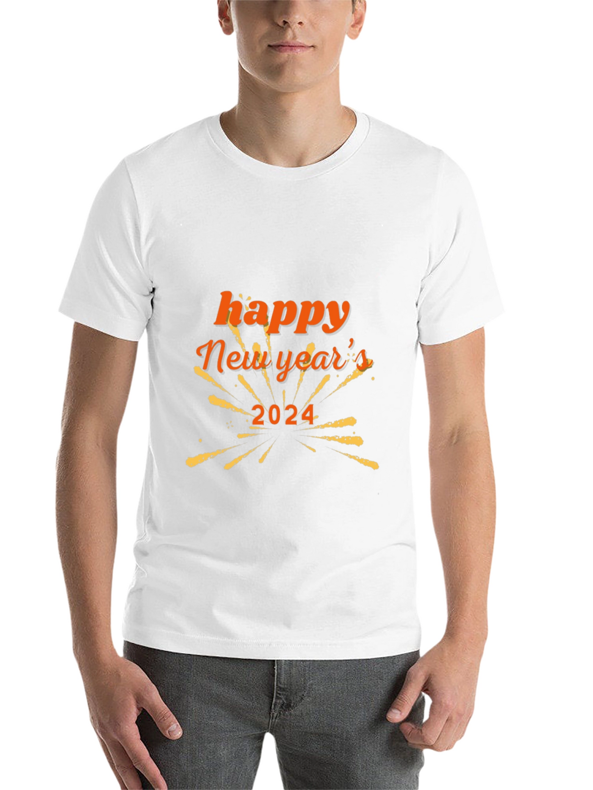 Happy New Year 2024 Black T-Shirt