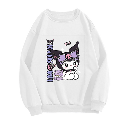 Candy Bear Kuromi Y2K Kawaii Graphic Crewneck Sweatshirt