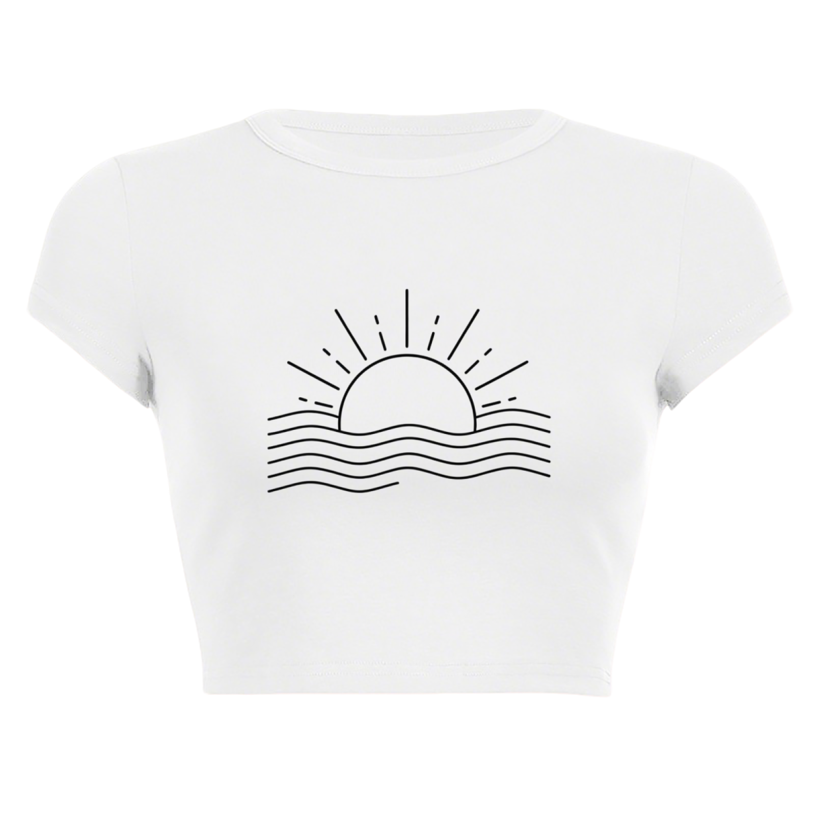 Y2K Cherry Lips Bold Red Graphic Crop Tee