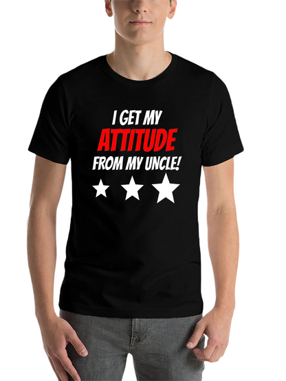 Attitude From Uncle Graphic T-Shirt